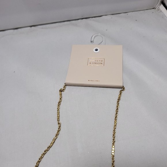 14th & Union Gold Necklace with Opaque Stones - Picture 9 of 9